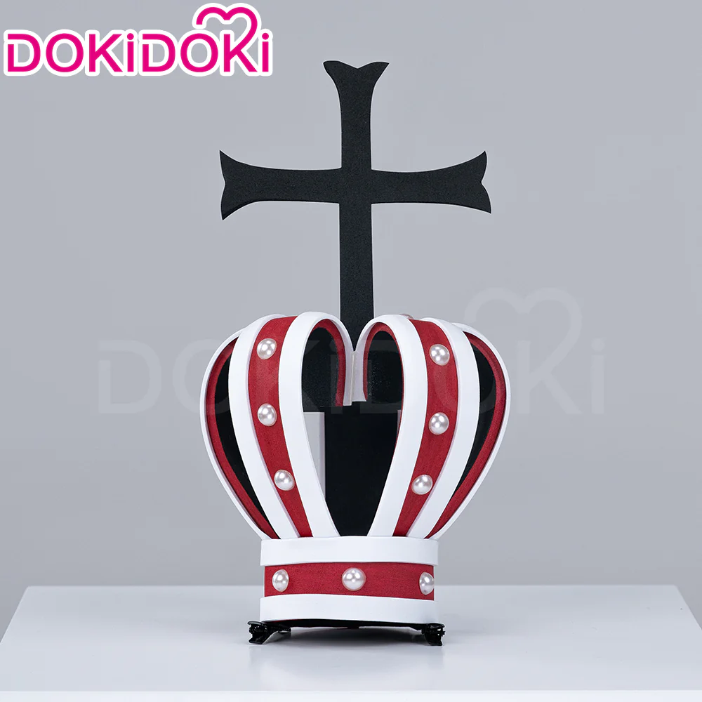 【Ready For Ship】DokiDoki Anime Cosplay Wig Long Curly Pink Hair / Crown - Image 5