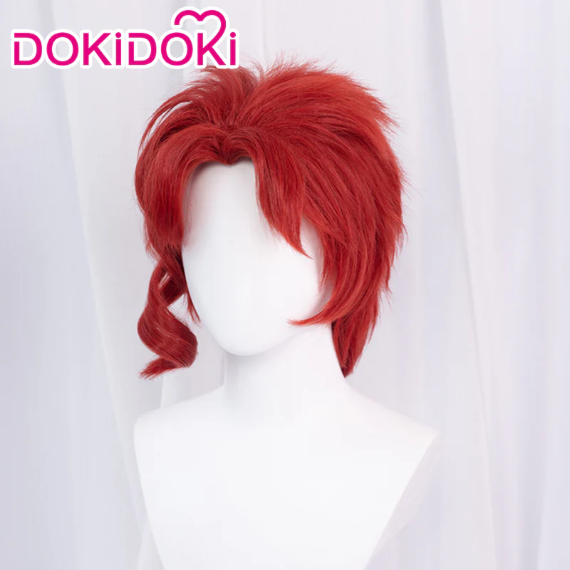 【Ready For Ship】DokiDoki Anime  Cosplay Wig Red short Curly