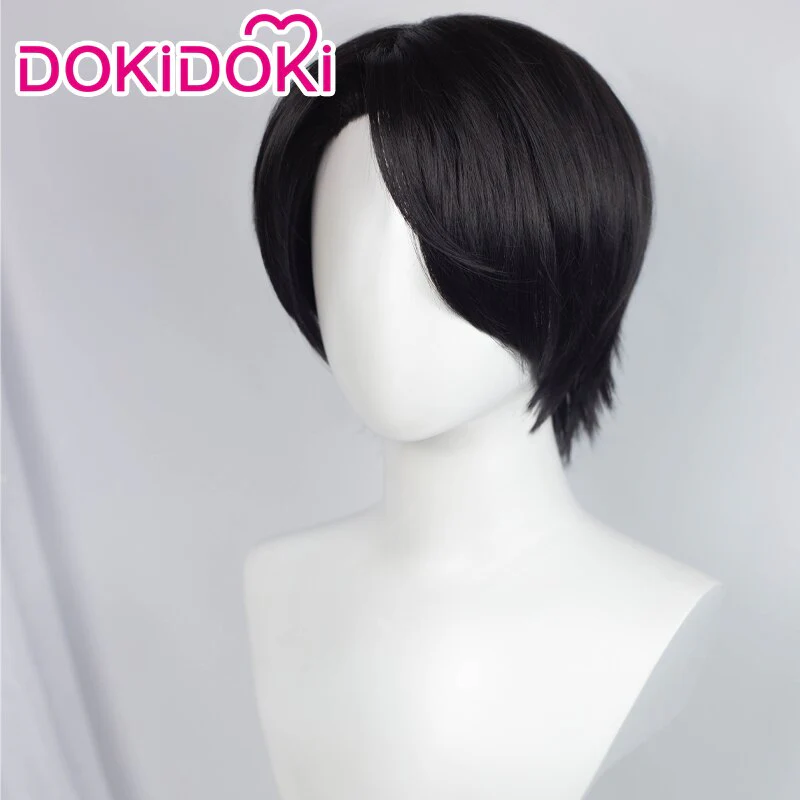 【Ready For Ship】Dokidoki Anime Cosplay Wig Short Black Halloween - Image 2