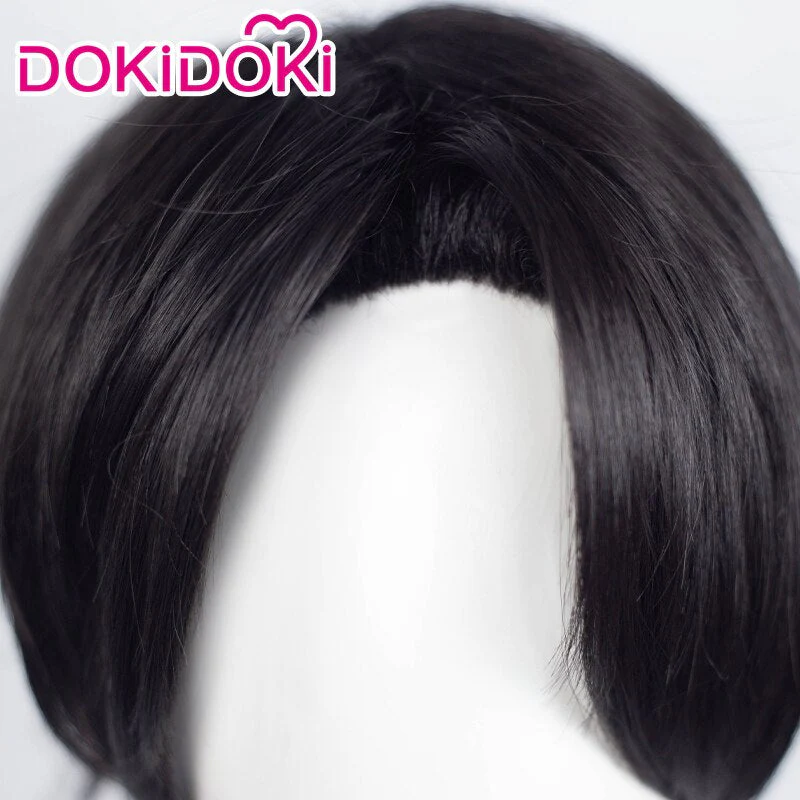【Ready For Ship】Dokidoki Anime Cosplay Wig Short Black Halloween - Image 4
