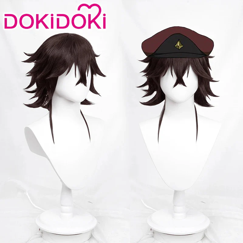 【Ready For Ship】DokiDoki Anime Cosplay Wig Short Curly Brown Hair