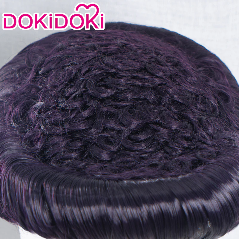 DokiDoki Anime Cosplay Wig Short Purple - Image 3