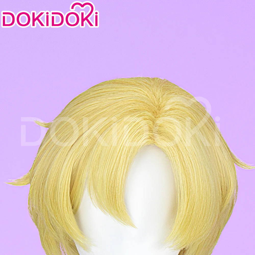 【Ready For Ship】DokiDoki Anime Cosplay Wig Short Yellow / Weft - Image 4