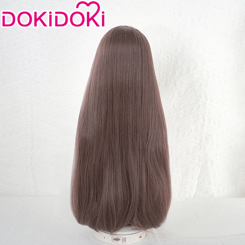 DokiDoki Anime Manga Cosplay Wig Long Straight Brown Hair - Image 3
