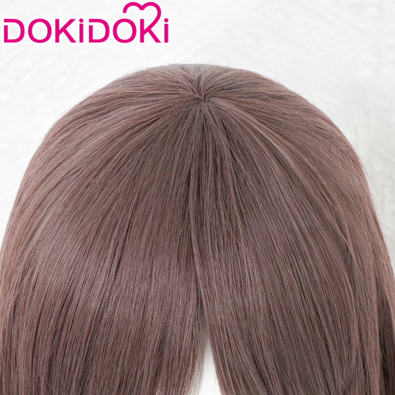 DokiDoki Anime Manga Cosplay Wig Long Straight Brown Hair - Image 4