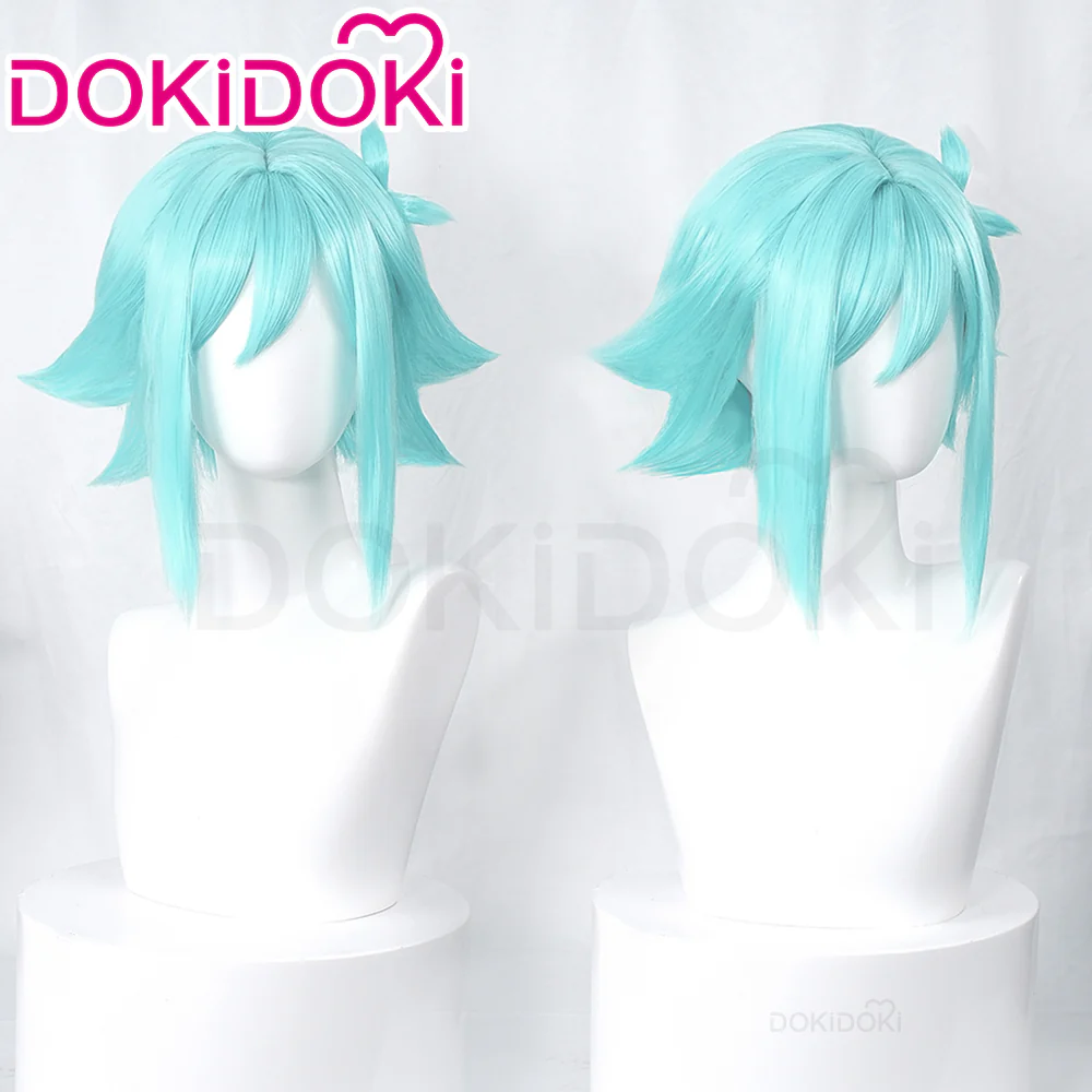 【Ready For Ship】DokiDoki Game Cosplay Wig Short Green Hair