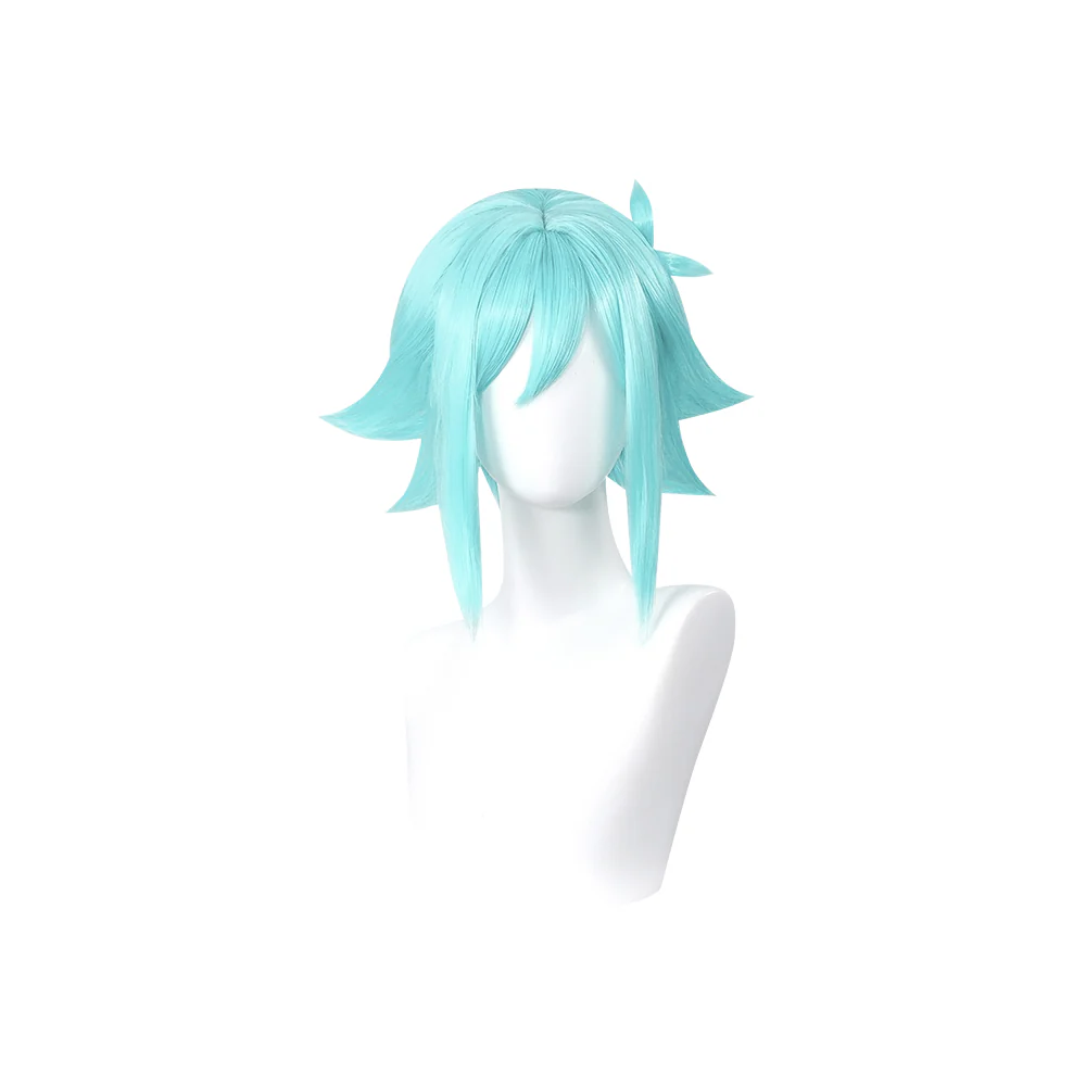 【Ready For Ship】DokiDoki Game Cosplay Wig Short Green Hair - Image 5