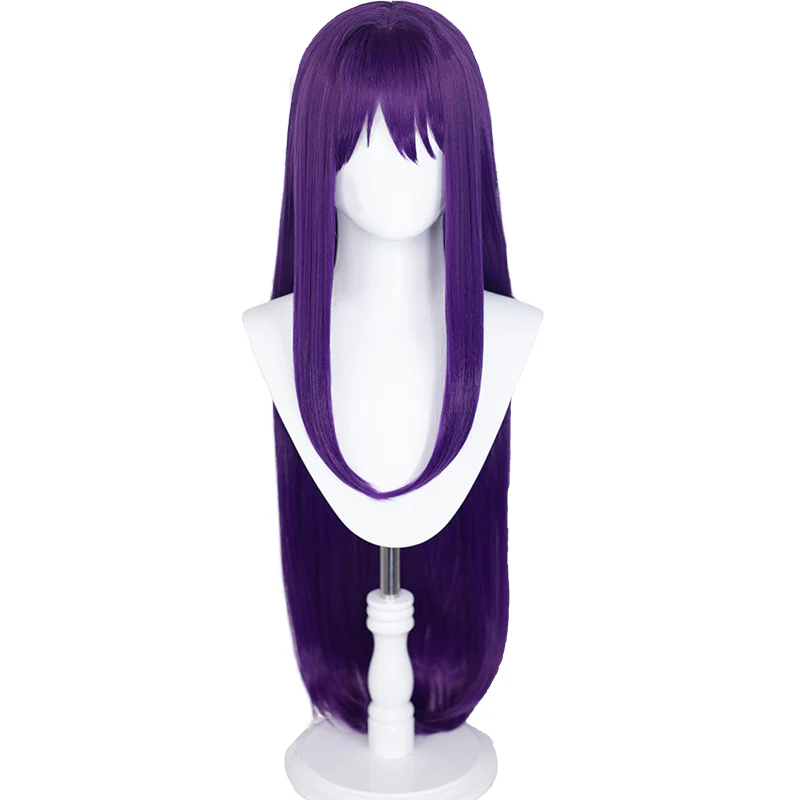 DokiDoki Game Literature Club Cosplay Yuri Cosplay Wig Long Purple Hair DDLC - Image 5