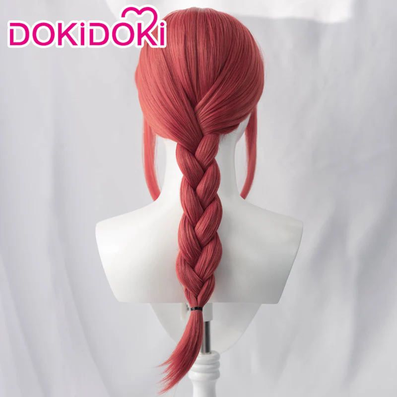 【Mange Ver. Ready For Ship】DokiDoki Manga Anime Cosplay Wig Long Red Halloween - Image 2