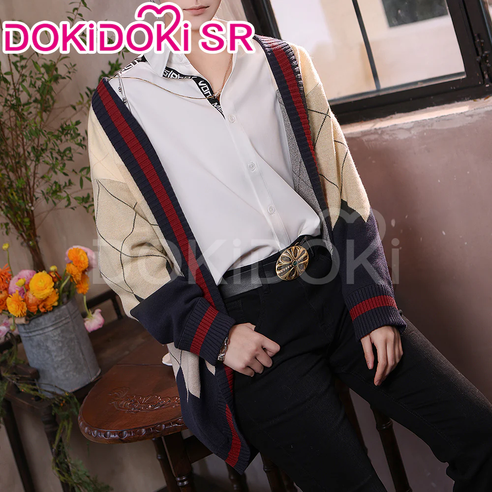 【US/EU LOCAL SHIPPING 】DokiDoki-SR Game Love and Deepspace Cosplay Rafayel Costume Sweater Asymmetrical Romance Casual Wear - Image 3