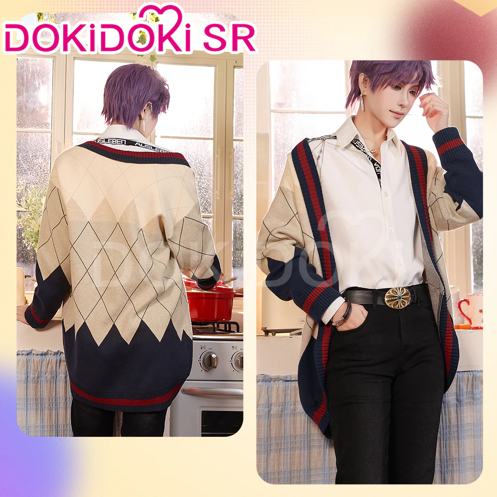 【US/EU LOCAL SHIPPING 】DokiDoki-SR Game Love and Deepspace Cosplay Rafayel Costume Sweater Asymmetrical Romance Casual Wear - Image 4