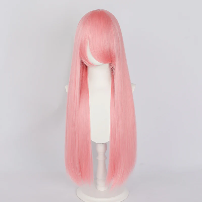 【Last Batch】【Ready For Ship】【Matte Wig】Dokidoki Universal Wig Pink/Red/Blond/Orange/Blue/Green/Purple/White 80 CM Long Straight Wig - Image 2