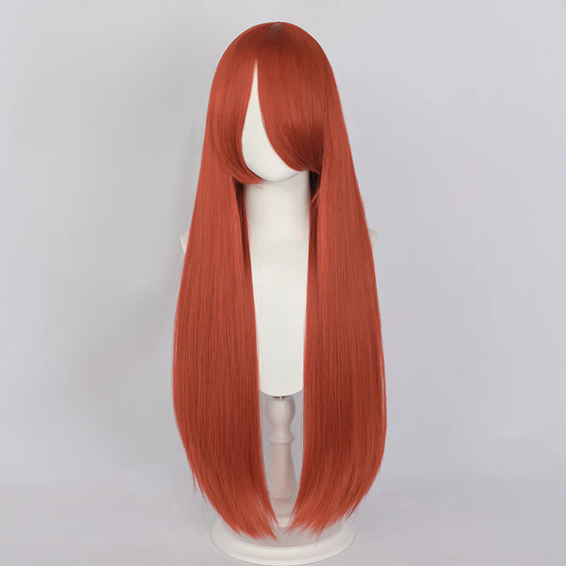 【Last Batch】【Ready For Ship】【Matte Wig】Dokidoki Universal Wig Pink/Red/Blond/Orange/Blue/Green/Purple/White 80 CM Long Straight Wig - Image 5