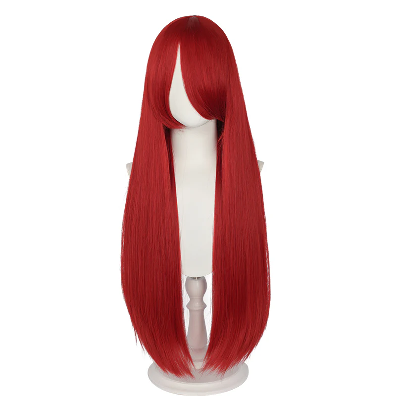 【Last Batch】【Ready For Ship】【Matte Wig】Dokidoki Universal Wig Pink/Red/Blond/Orange/Blue/Green/Purple/White 80 CM Long Straight Wig - Image 9
