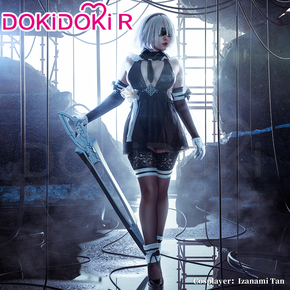 【Ready For Ship】【Last Batch】【Size S-2XL】DokiDoki-R Game Cosplay Costume Black Sexy Summer - Image 2
