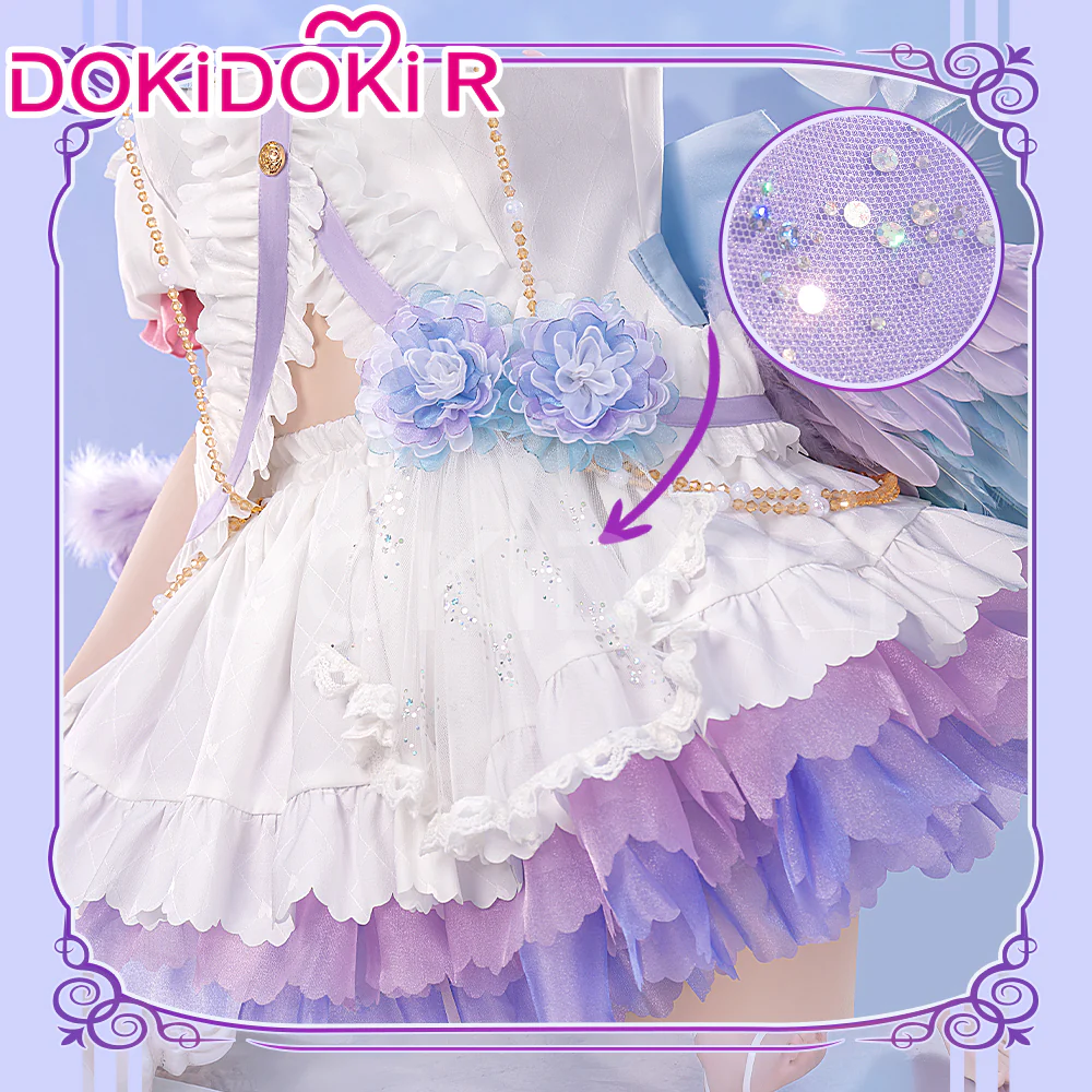 【Size S-XL】DokiDoki-R Anime LoveLive! School Idol Project Cosplay Lovelive Yazawa Nico Costume  White Day - Image 3