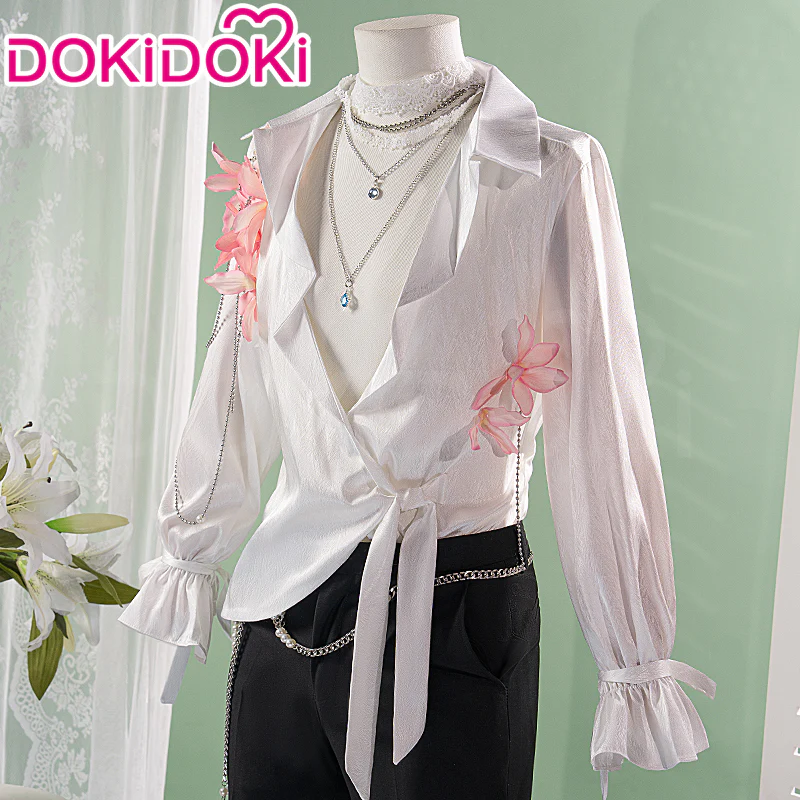 【In Stock】【Size M-3XL】 DokiDoki-N Game Love And Deepspace Cosplay Sylus / Xavier / Zayne / Rafayel / Caleb Costume Spring and Flowers Tops Only - Image 3