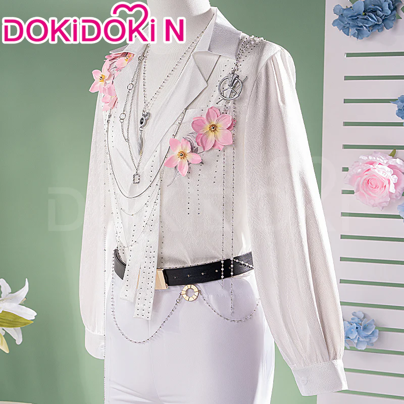 【In Stock】【Size M-3XL】 DokiDoki-N Game Love And Deepspace Cosplay Sylus / Xavier / Zayne / Rafayel / Caleb Costume Spring and Flowers Tops Only - Image 8