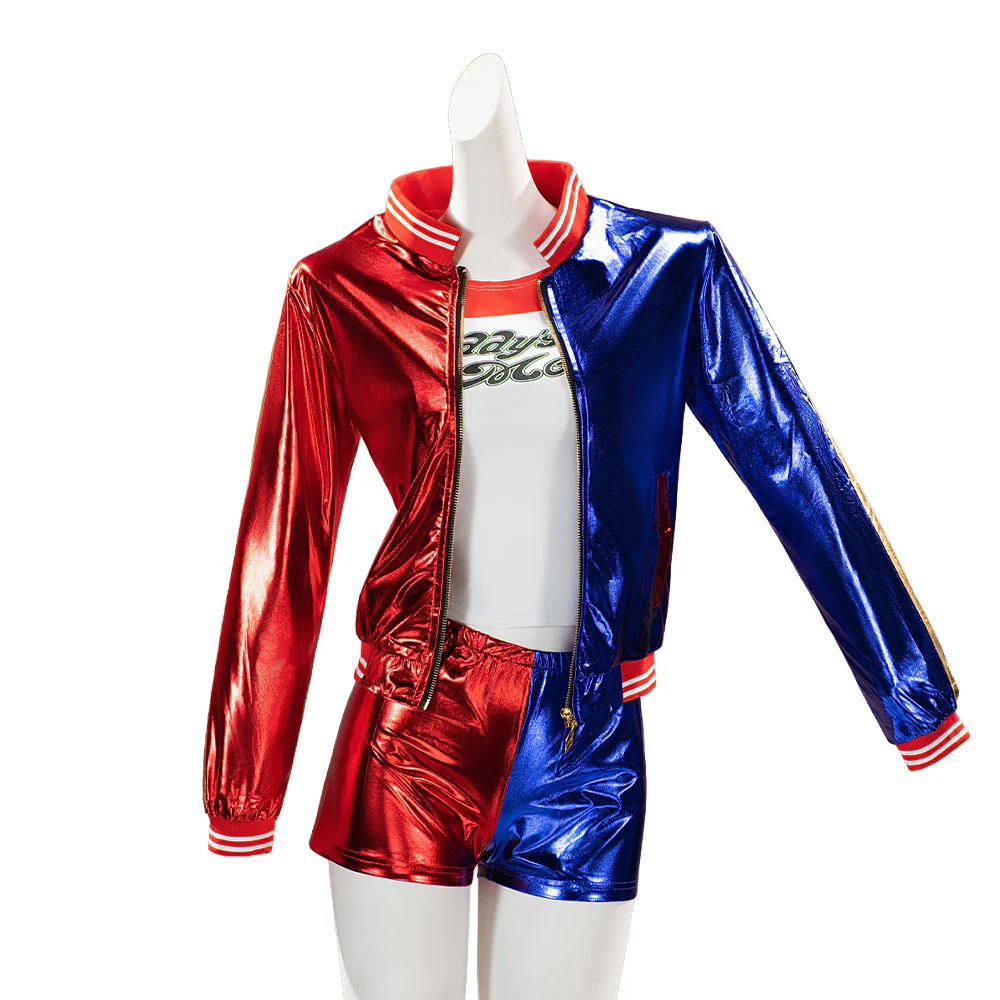 【In Stock】【Size S-2XL】DokiDoki-N Anime Cosplay Clown Costume Red Blue Suit - Image 6