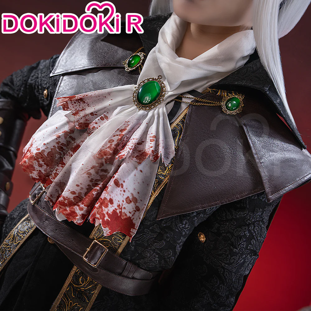 【Size S-2XL】DokiDoki-R Game Cosplay Costume Brown Cloak Suit - Image 3