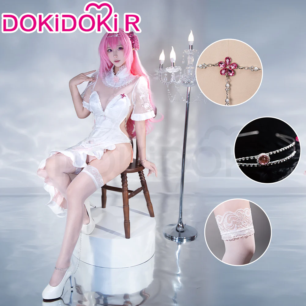 【Size S-2XL】DokiDoki-R Game Cosplay Costume Banquet in Peach Blossom Land Cheongsam