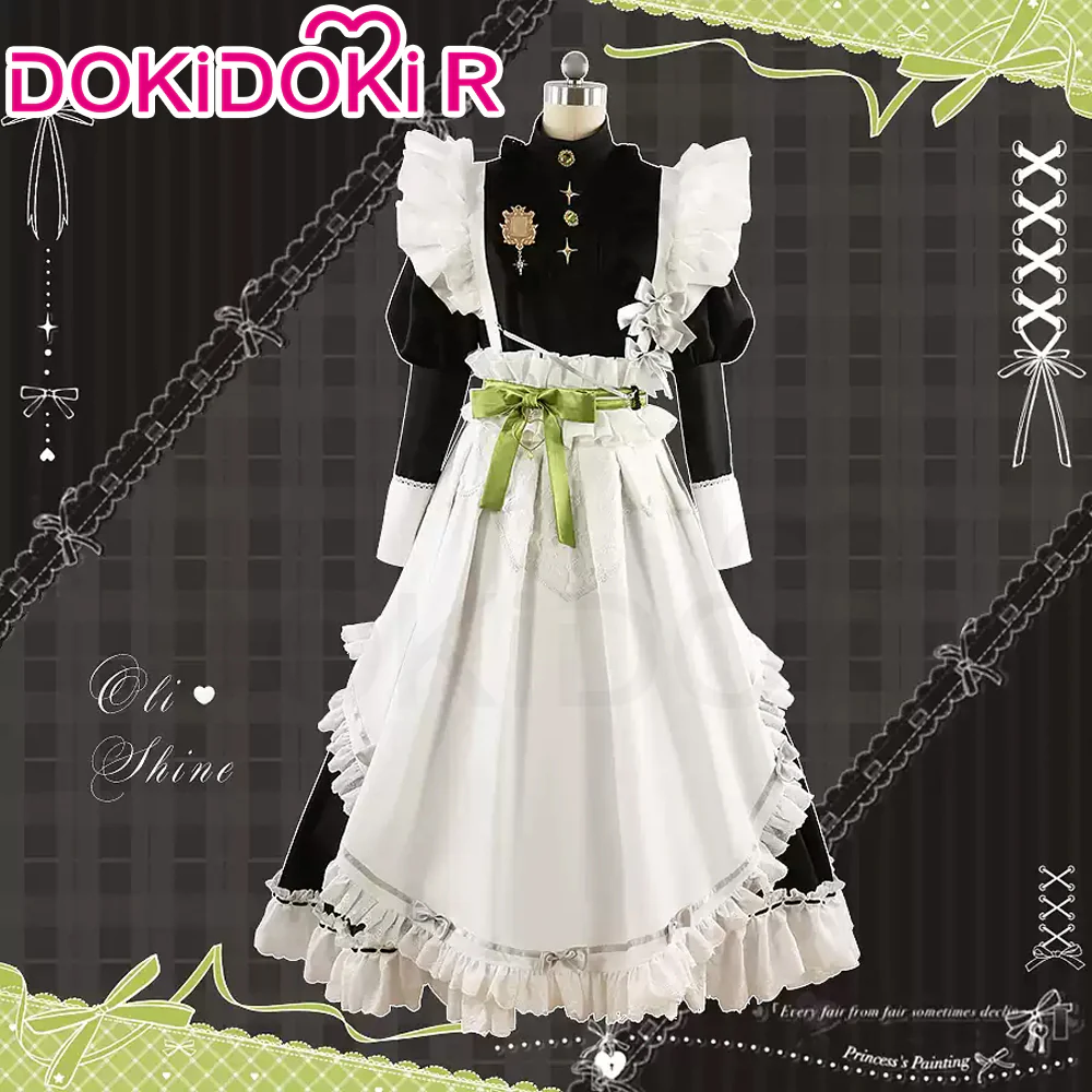 【Size XS-2XL】DokiDoki-R Game Nu: Carnival Cosplay Olivine Costume Maid