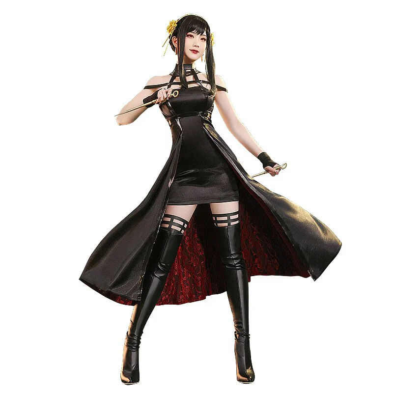 【Ready For Ship】【Size S-2XL】DokiDoki-SR Anime Cosplay Cosplay Halloween Costume Black - Image 7