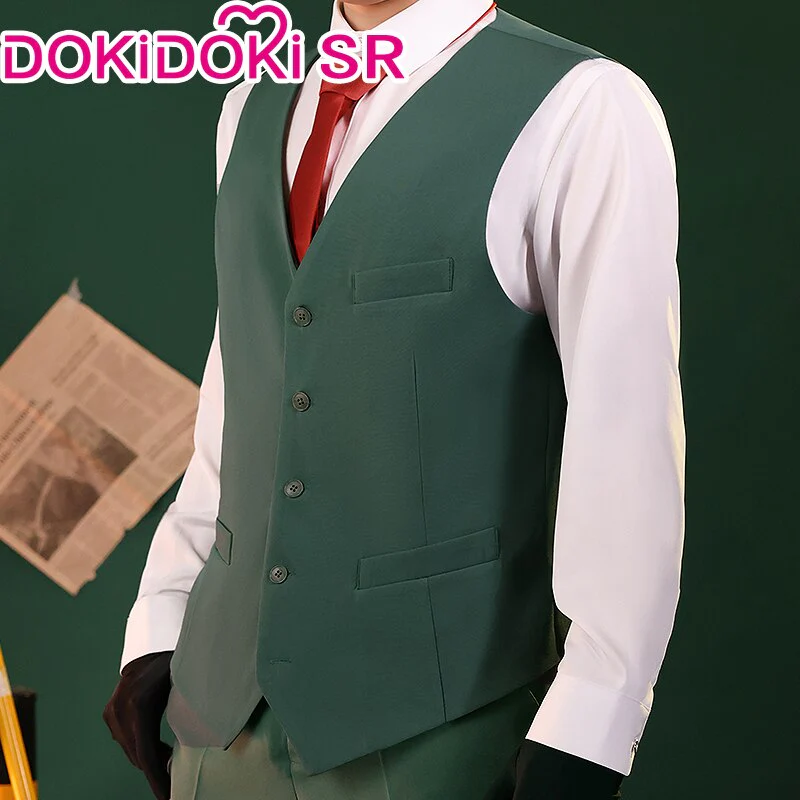 【Ready For Ship】【Size S-2XL】DokiDoki-SR Anime Cosplay Dad Costume Green Suit - Image 4