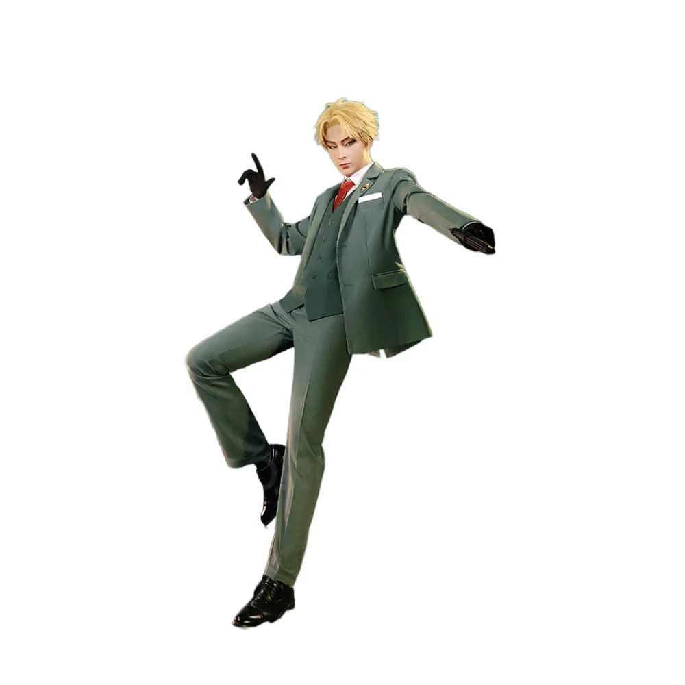【Ready For Ship】【Size S-2XL】DokiDoki-SR Anime Cosplay Dad Costume Green Suit - Image 6