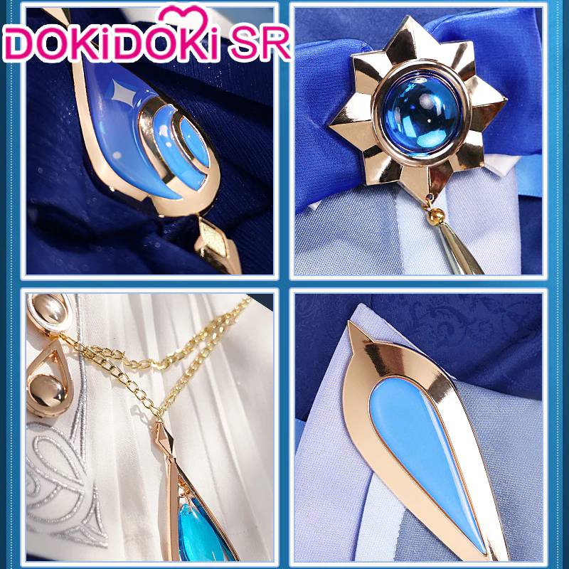 【Ready For Ship】【Size S-2XL】DokiDoki-SR Game Genshin Impact Cosplay Fontaine Furina Costume Dark Furina Focalors - Image 9