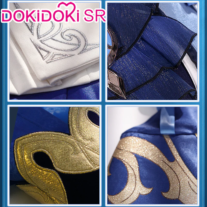 【Ready For Ship】【Size S-2XL】DokiDoki-SR Game Genshin Impact Cosplay Fontaine Furina Costume Dark Furina Focalors - Image 10