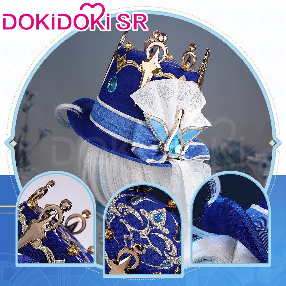 【Ready For Ship】【Size S-2XL】DokiDoki-SR Game Genshin Impact Cosplay Fontaine Furina Costume Dark Furina Focalors - Image 4