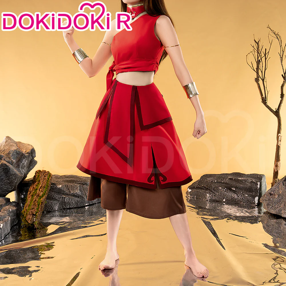 【Ready For Ship】【Last Batch】【Size S-3XL】DokiDoki-R Anime Avatar:The Last Airbender Cosplay Katara Costume Fire Nation - Image 2
