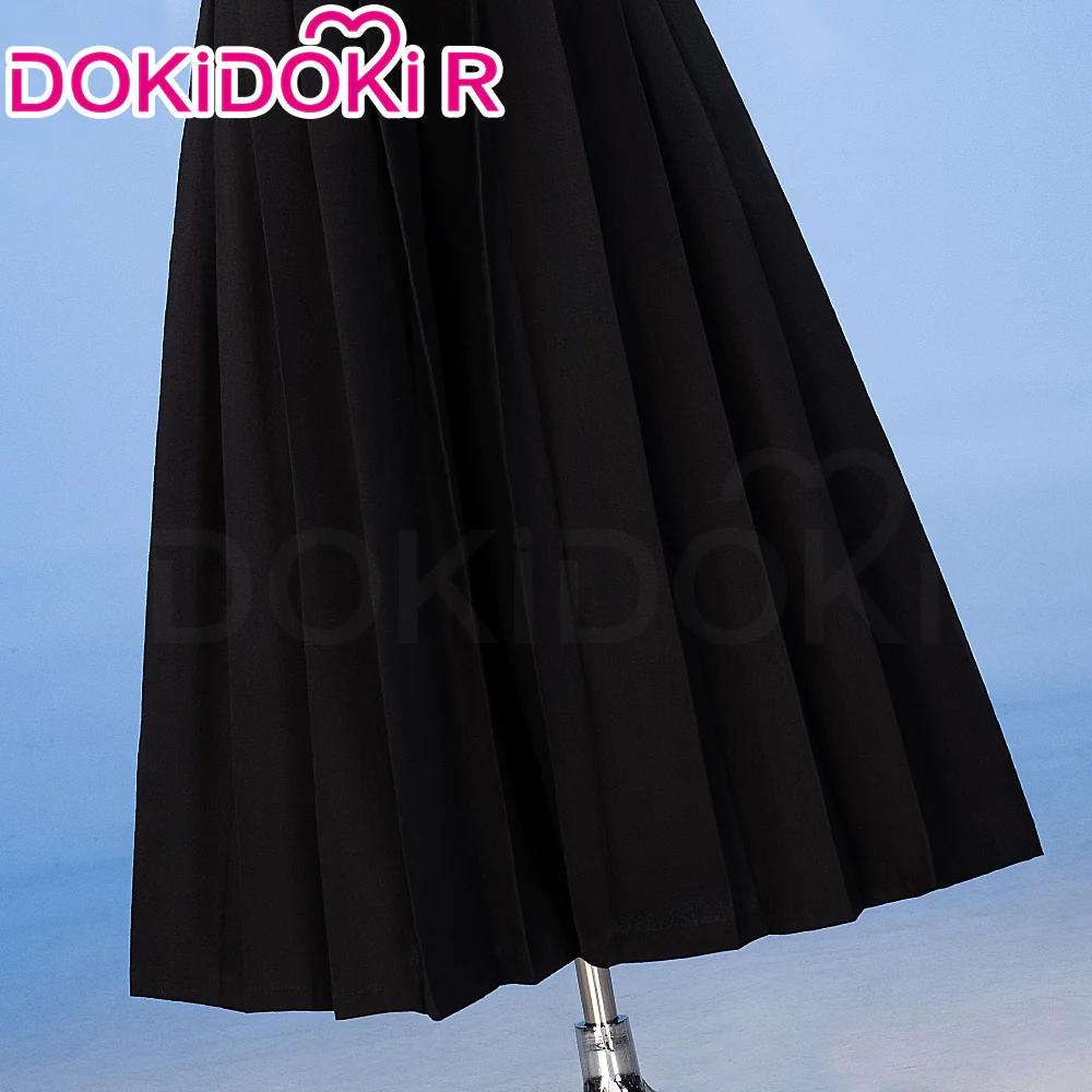 【Partial  Ready For Ship】【Size XS-3XL】DokiDoki-R Anime Cosplay Costume Halloween Black Kendo Hakama - Image 4