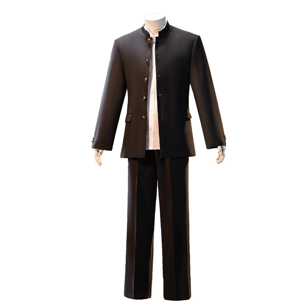 【In Stock】【Size S-3XL】DokiDoki-R Anime Cosplay High Uniform DK Black Uniform Male - Image 5