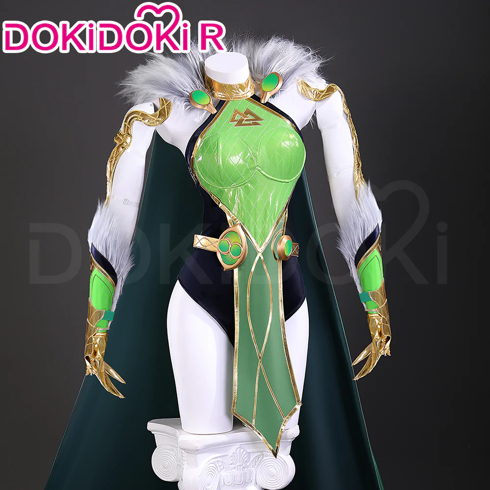 【Size S-3XL】DokiDoki-R Cosplay Costume Black Green Cloak Suit