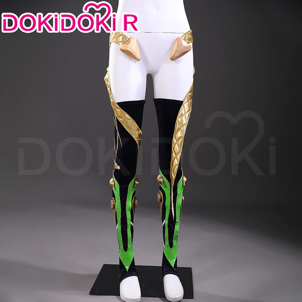 【Size S-3XL】DokiDoki-R Cosplay Costume Black Green Cloak Suit - Image 6