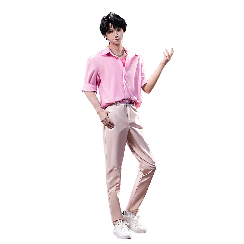 【Ready For Ship】【Size S-3XL】【Last Batch】DokiDoki-R Movie Anime KPOP KILLER Cosplay Pink Stage Costume - Image 6