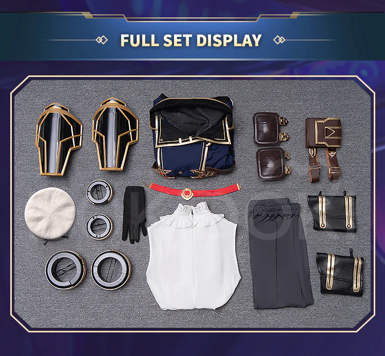 【Size S-3XL】DokiDoki-SR Anime Game Cosplay Cosplay Costume Female Uniform / Hat / Accessory Set - Image 8