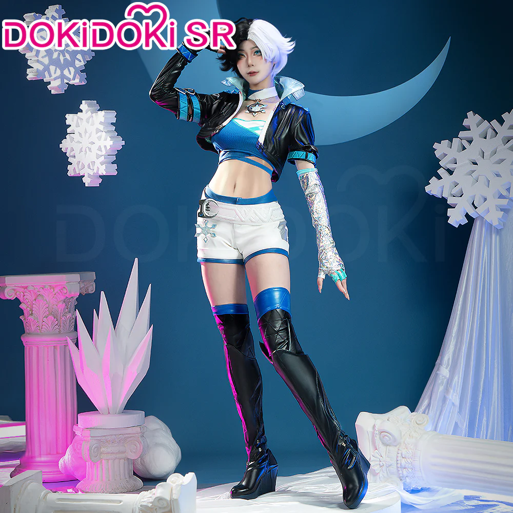 【Costume Ready For Ship】【Size S-3XL】Dokidoki-SR Game Cosplay Costume / Shoes Woman Snow - Image 6