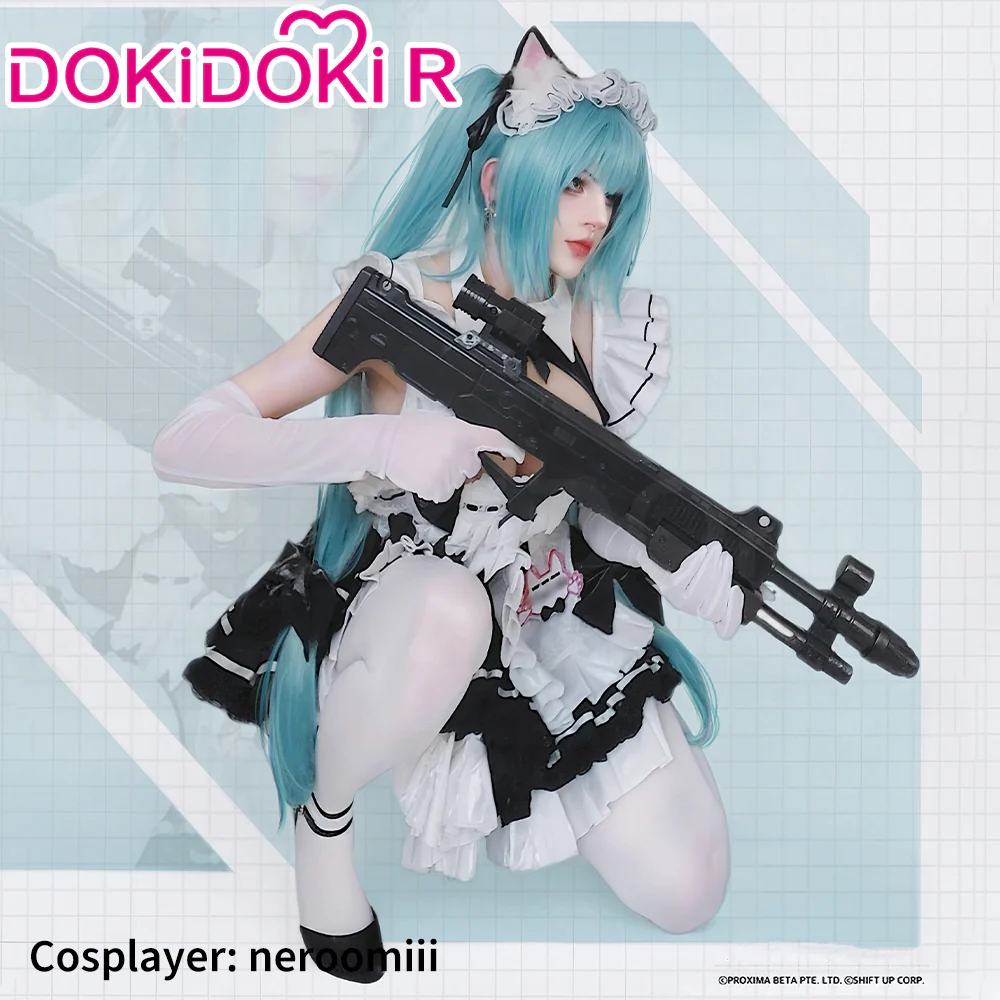 【Partially Ready For Ship】DokiDoki-R Game Cosplay Costume Fighting Maid - Image 2
