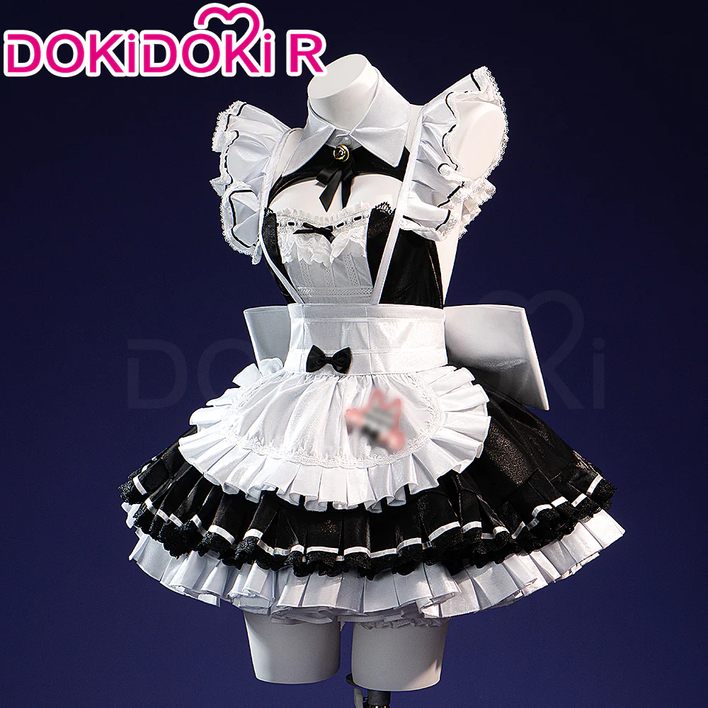 【Partially Ready For Ship】DokiDoki-R Game Cosplay Costume Fighting Maid - Image 3