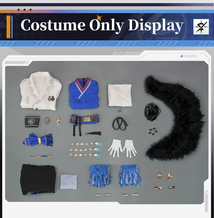 【Size S-XL】DokiDoki-SR Game Arknights Cosplay Silverash the Reignfrost Costume Enciodes Silverash - Image 7