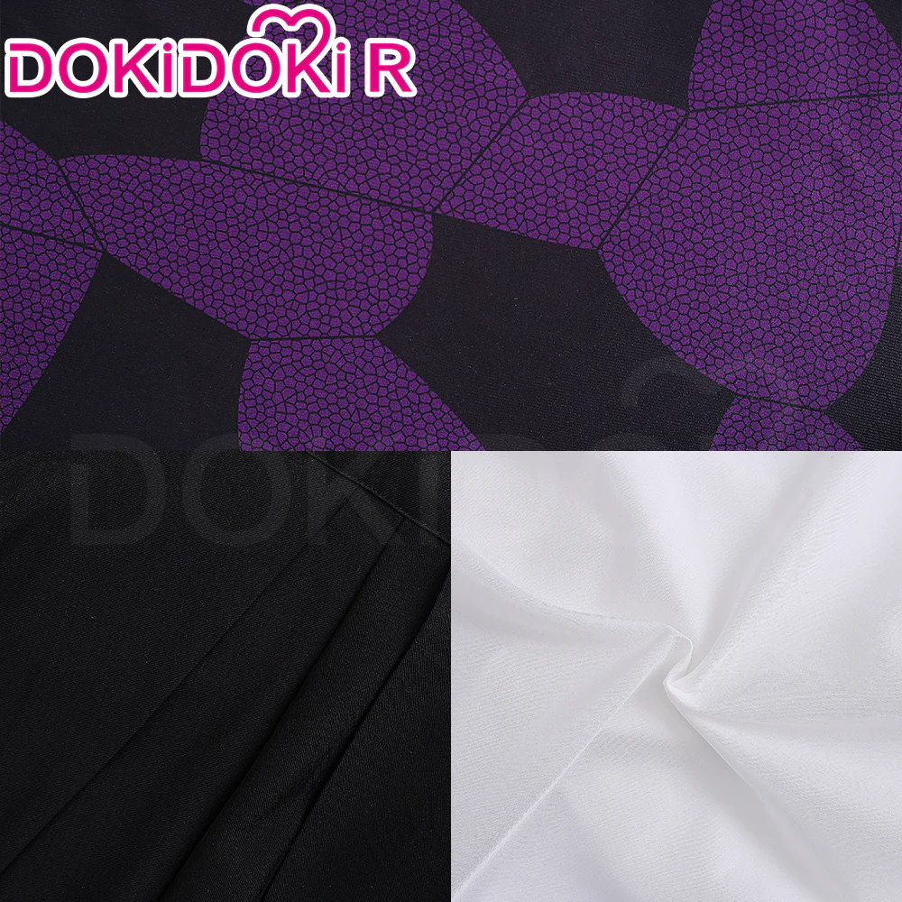 【Size XS-2XL】DokiDoki-R Anime Cosplay Costume Black Purple Costume - Image 5