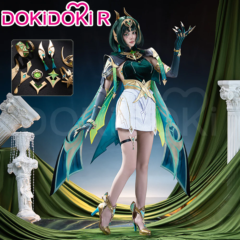 【Partially Ready For Ship】【Size XS-2XL】DokiDoki-R Game Genshin Impact Cosplay Nefer Costume Song of the Welkin Moon Nod Krai
