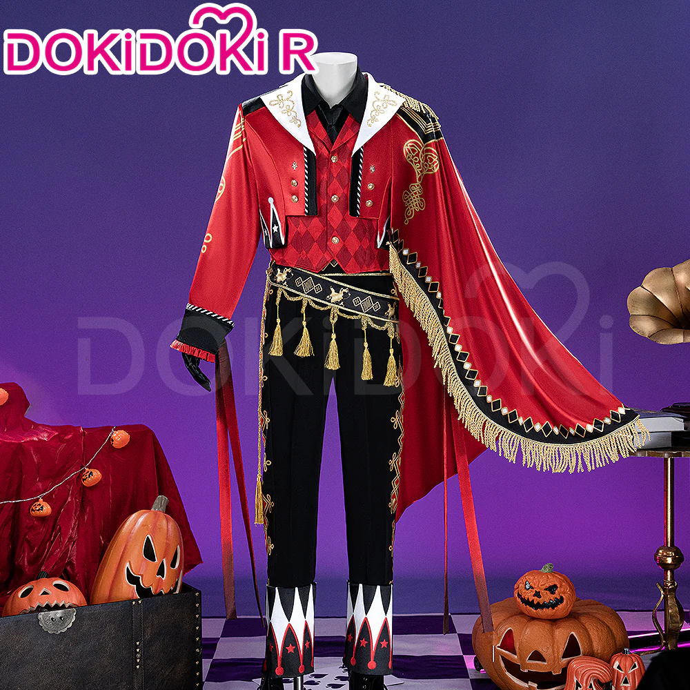 【Size XS-3XL】DokiDoki-R Game Cosplay Costume Halloween Red