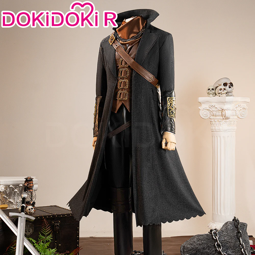 【Size XS-3XL】DokiDoki-R Game Cosplay Costume Black Hunter Suit - Image 3