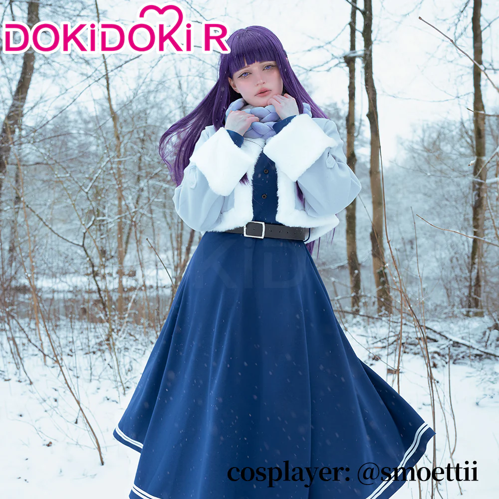 【Size S-XL】DokiDoki-R Anime Cosplay Feern Costume Winter Wear - Image 4