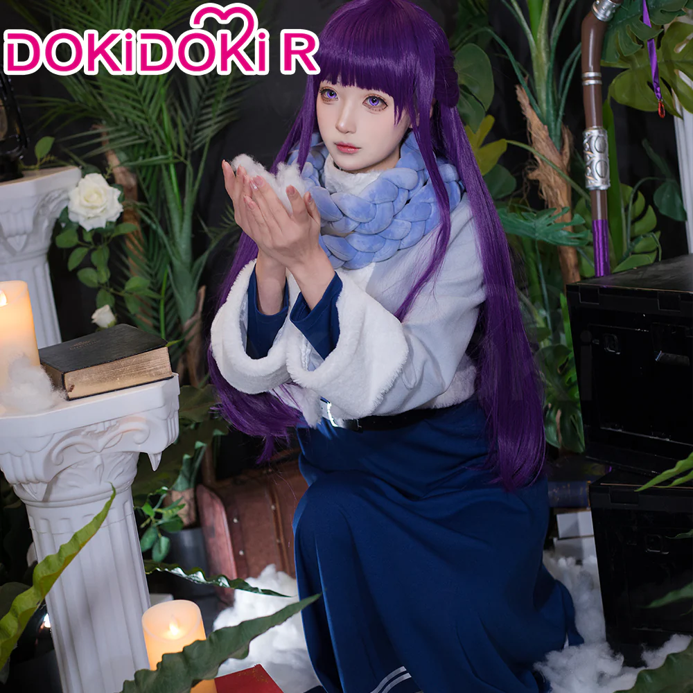 【Size S-XL】DokiDoki-R Anime Cosplay Feern Costume Winter Wear - Image 8
