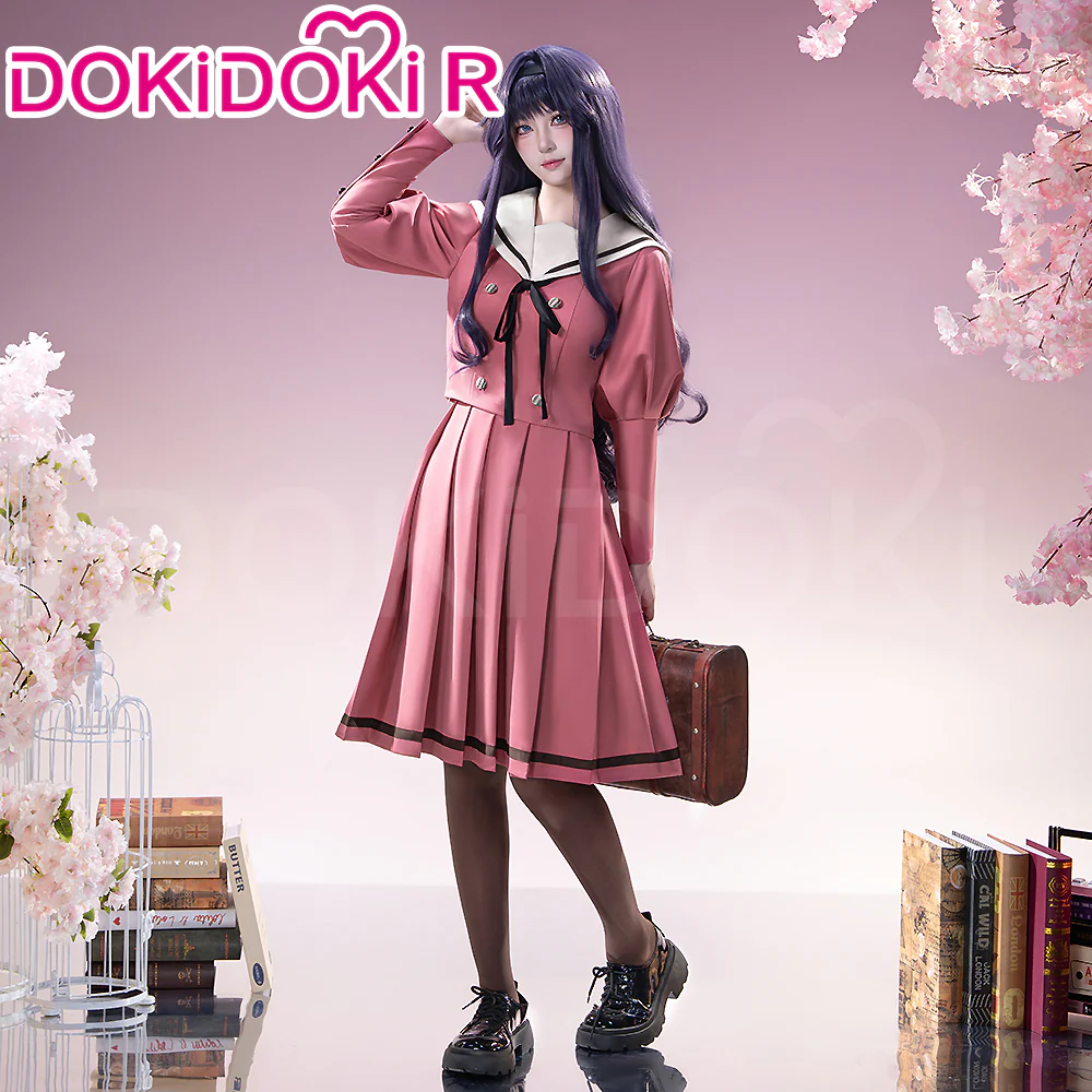 【Partially Ready For Ship】【Size XS-2XL】DokiDoki-R Anime The Fragrant Flower Blooms With Dignity Cosplay Waguri Kaoruko Pink Dress Costume JK Casual Wear Kaoru Hana wa Rin to Saku - Image 2